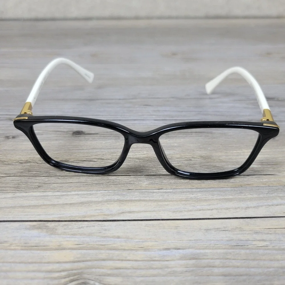 Coach Eyeglass Frames HC 6077 5340 Black/Ivory Rectangular Women 51-15-135